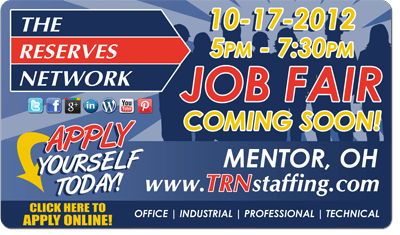 TRN Hosts Job Fair / Open House in Mentor, Ohio! (Wed, Oct. 17th)