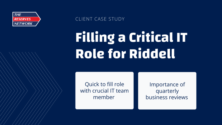 Filling a Critical IT Role for Riddell 